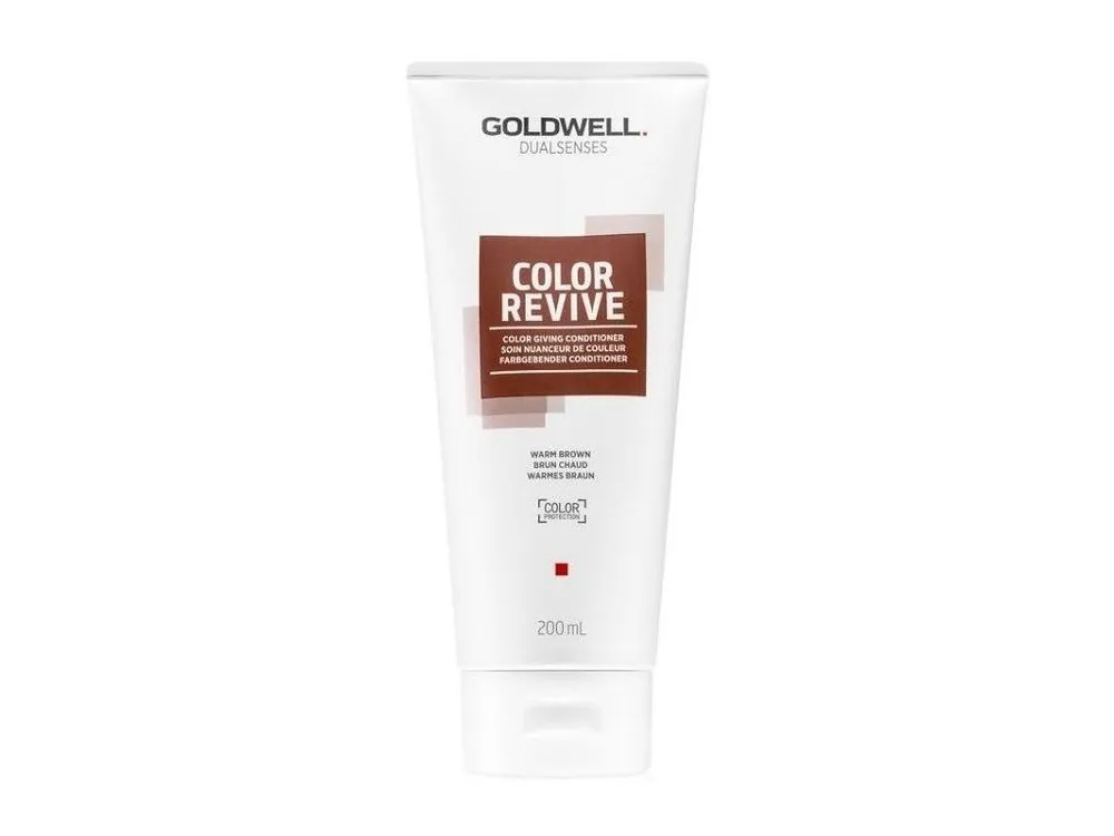 Rychlé Dodání GOLDWELL Dualsenses Color Revive Conditioner 200ml - barevný kondicionér - Warm Brown