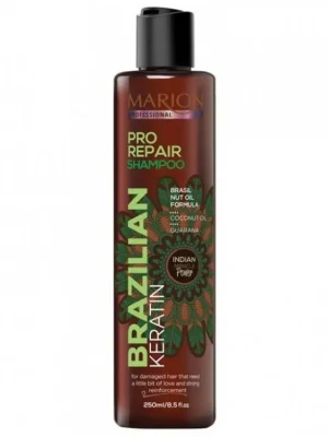 MARION Professional Brazilian Keratin Pro Repair Shampoo 250ml - šampon pro poškozené vlasy Cenově Výhodný