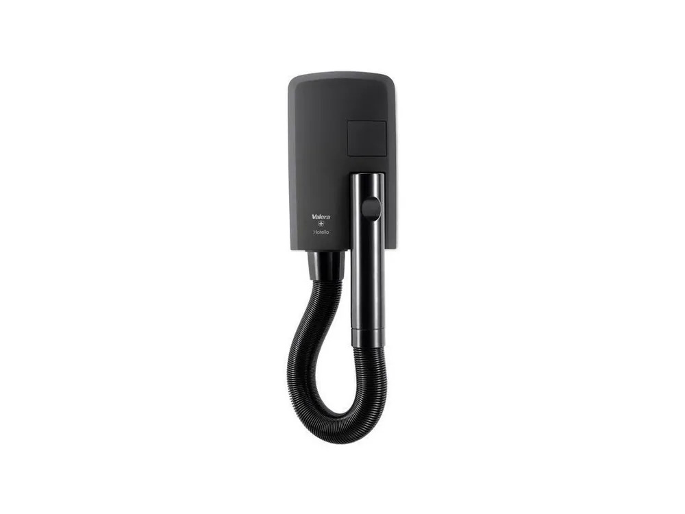 Tovární Cena VALERA 832.02 T MB Hotello Super MATT BLACK 1400W - hotelový fén s připevněním na zeď