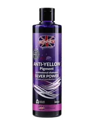 Rychlé Dodání RONNEY Anti-Yellow Silver Power Shampoo 300ml - šampon na melírované a blond vlasy