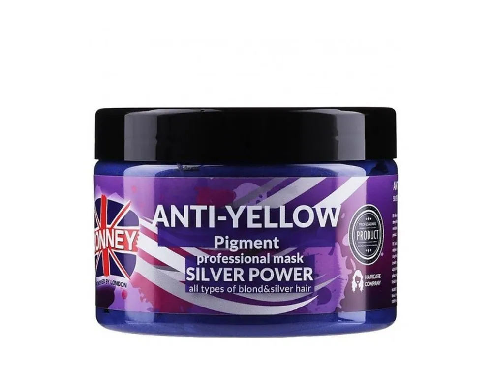 RONNEY Anti-Yellow Silver Power Mask 300ml - maska proti nežádoucímu žlutému nádechu Nízká Cena