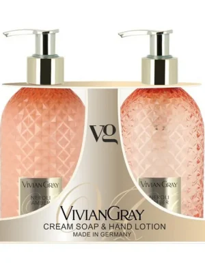 VIVIAN GRAY NEROLI AMBER Soap Gel + Hand Lotion 2x300ml - tekuté mýdlo + mléko na ruce Expresní Doručení