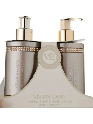 VIVIAN GRAY CRYSTALS BROWN Cream Soap + Hand Lotion 2x250ml - tekuté mýdlo + mléko na ruce Omezená Nabídka