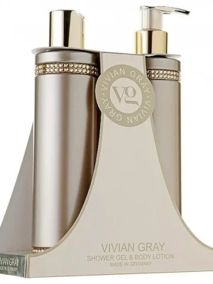 VIVIAN GRAY CRYSTALS BROWN Shower Gel + Body Lotion 2x250ml - sprchový gel + tělové mléko Nízká Cena
