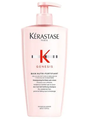 Oblíbený KÉRASTASE Genesis Bain Nutri-Fortifiant Shampoo 500ml - šampon proti padání pro suché vlasy