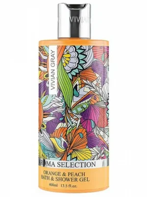 Akce VIVIAN GRAY Aroma Selection Orange And Peach Shower Gel 400ml - sprchový a koupelový gel