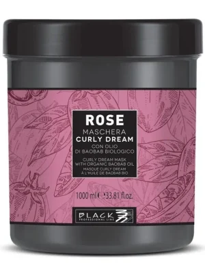 Odeslání Ihned BLACK Rose Maschera Curly Dream 1000ml - maska pro vlnité nebo kudrnaté vlasy