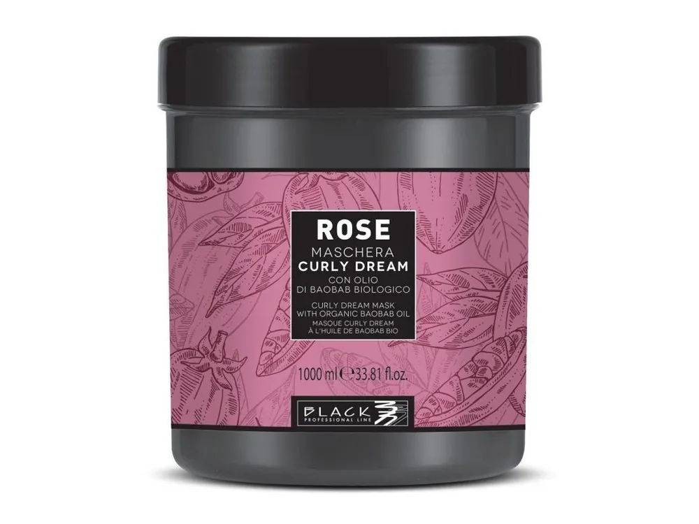 Odeslání Ihned BLACK Rose Maschera Curly Dream 1000ml - maska pro vlnité nebo kudrnaté vlasy