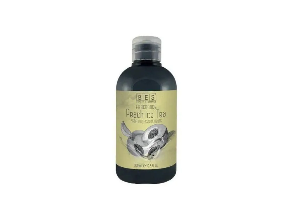 Speciální Cena BES Fragrance Peach Ice Tea Shampoo 300ml - vlasový šampon s vůní broskve