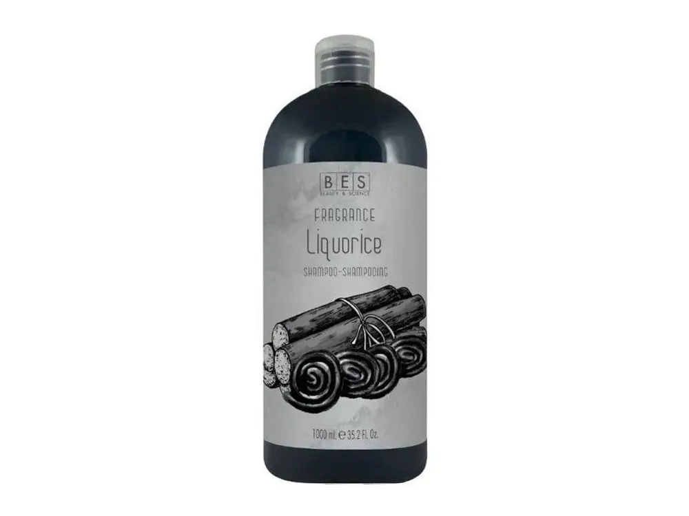 BES Fragrance Liquorice Shampoo 1000ml - vlasový šampon s vůní lékořice Cenově Výhodný