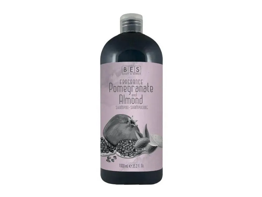 BES Fragrance Pomegranate And Almond Shampoo 1000ml - šampon s vůní granátového jablka a mandle Originální