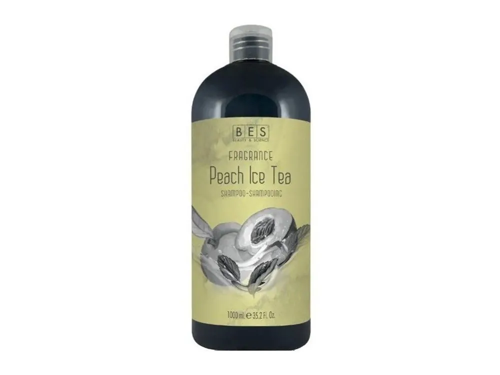 BES Fragrance Peach Ice Tea Shampoo 1000ml - vlasový šampon s vůní broskve Finální Výprodej