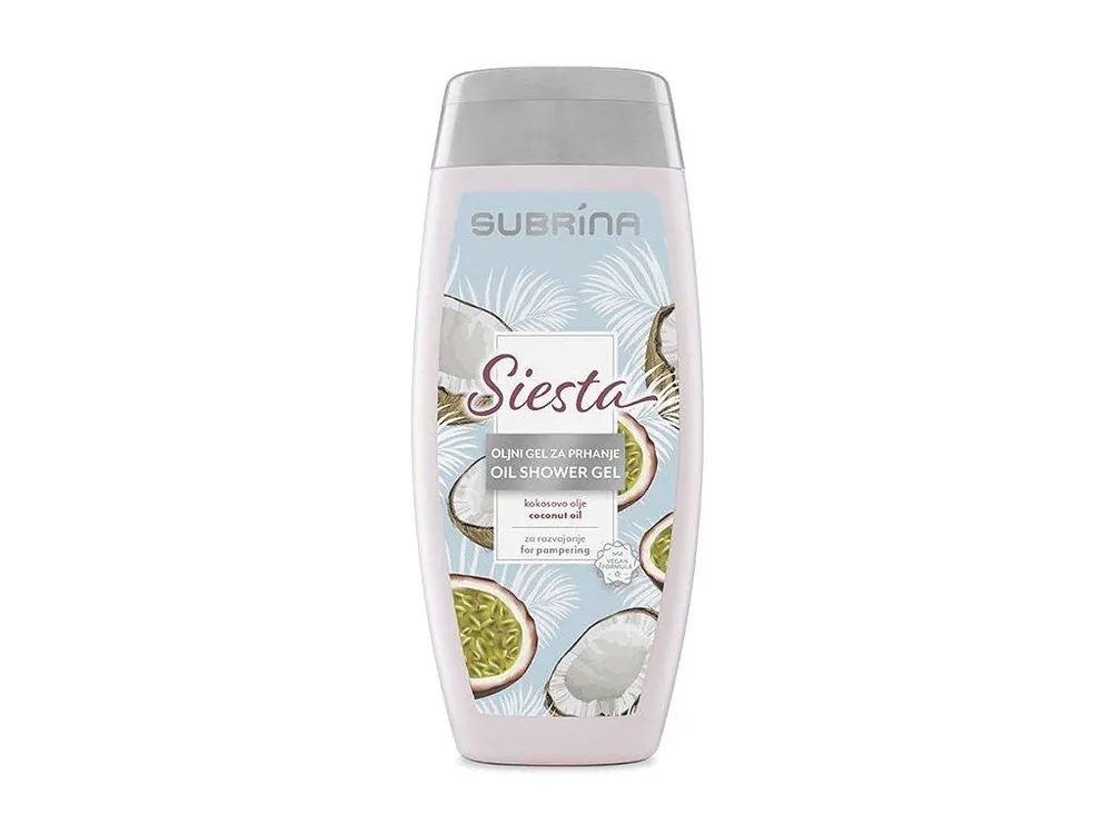 SUBRÍNA Shower Gel Siesta - sprchový gel s kokosovým olejem 250ml Expresní Doručení