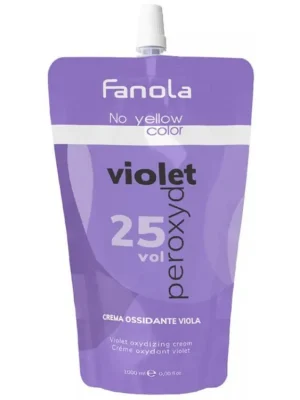 FANOLA No Yellow Violet Peroxyd 25vol - fialový oxydant s anti-žlutým účinkem Akční Nabídka