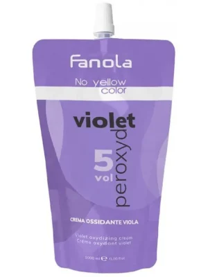 FANOLA No Yellow Violet Peroxyd 5vol - fialový oxydant s anti-žlutým účinkem Cenová Bomba