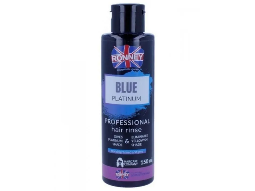 Pouze Dnes RONNEY Blue Platinum Hair Rinse 150ml - přeliv proti žlutému nádechu vlasů