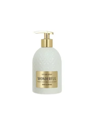 VIVIAN GRAY WHITE FLOWERS Wonderful Soap 500ml - luxusní krémové mýdlo s dávkovačem Aktuální