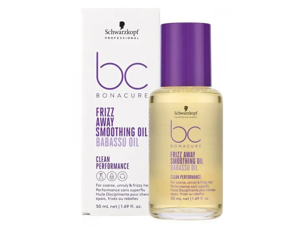 SCHWARZKOPF BC Frizz Away Smoothing Oil 50ml - olej pro nepoddajné a krepaté vlasy Poslední Šance