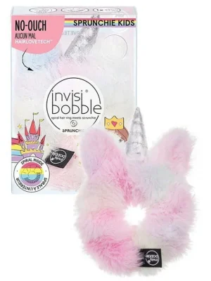 INVISIBOBBLE Kids SPRUNCHIE Unicorn - Dětská ozdobná gumička s jednorožčím rohem Horká Nabídka