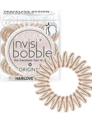 INVISIBOBBLE Original Of Bronze And Beads 3ks - Spirálové gumičky do vlasů Nízká Cena