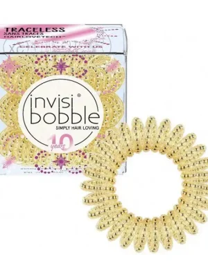 Horká Nabídka INVISIBOBBLE Original Time to Shine Gold Rush 3ks - Spirálové gumičky do vlasů
