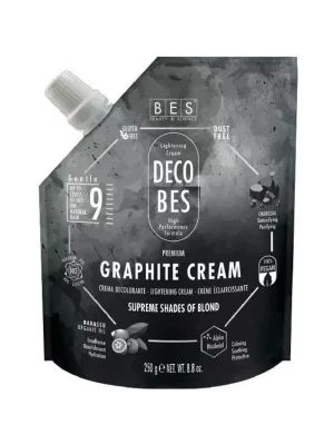 BES Decobes Graphite Cream 9 Gentle 250g - prémiový krémový melír s Babassu olejem Značkový