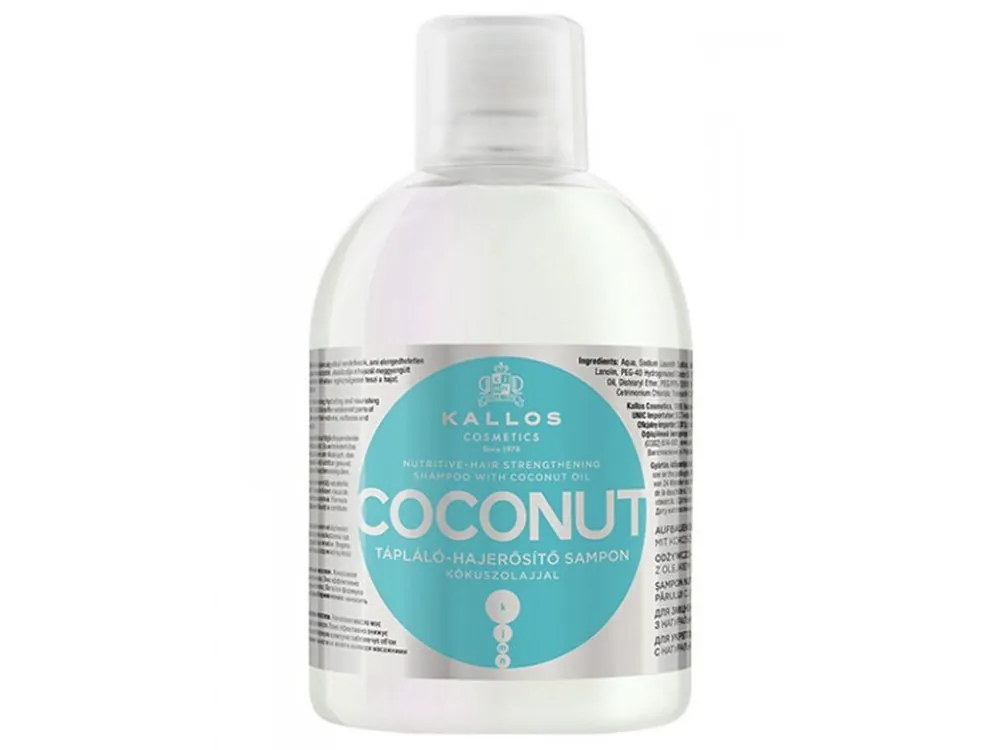 KALLOS KJMN Coconut Shampoo 1000ml - hydratační šampon na suché vlasy Dokud Zásoby Vydrží