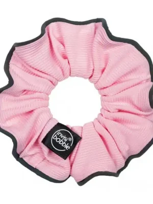 Nová Kolekce INVISIBOBBLE SPRUNCHIE Pink Mantra - Látková gumička do vlasů - růžová s černým okrajem