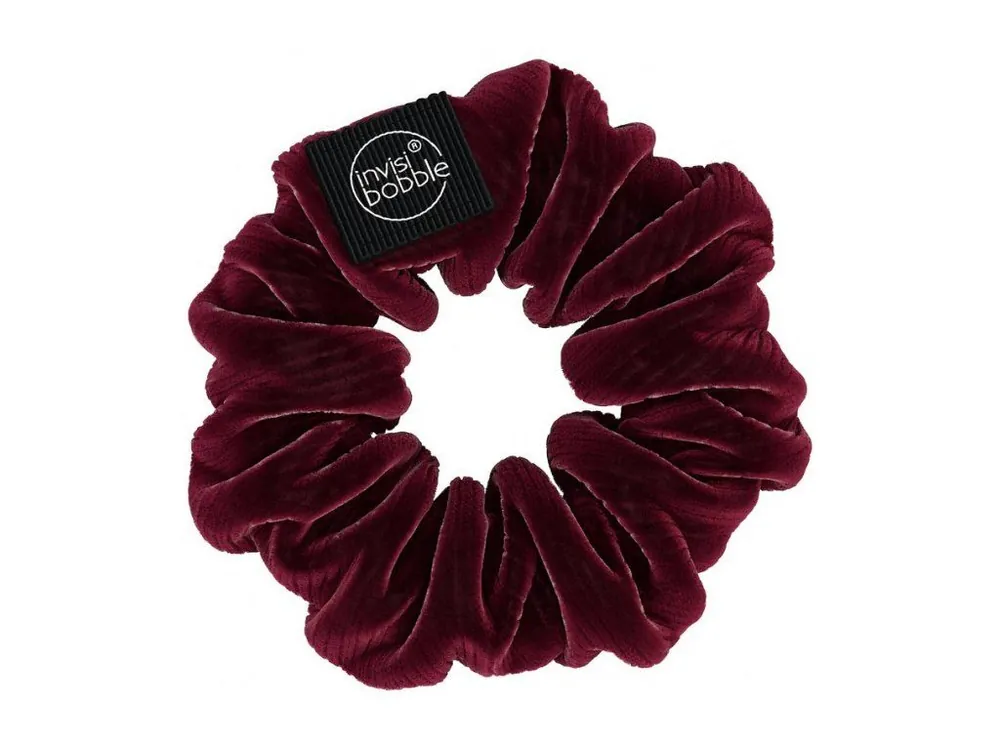 INVISIBOBBLE SPRUNCHIE Red Wine Is Fine - Látková gumička do vlasů - vínově červená Vysoce Kvalitní