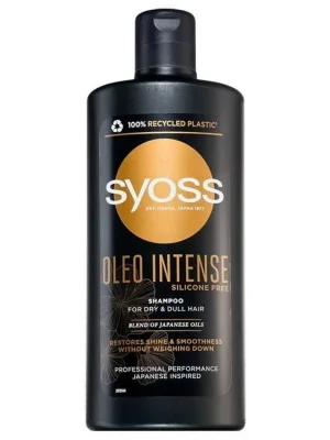 Časově Omezené SYOSS Professional Oleo Intense Shampoo 440ml - šampon pro lesk a hebkost vlasů