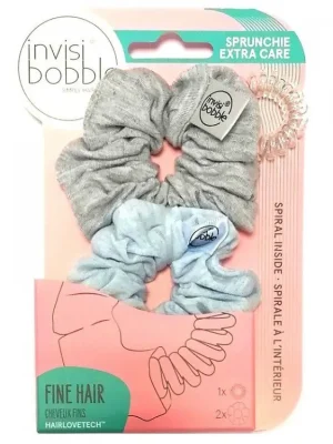 Cenově Výhodný INVISIBOBBLE SPRUNCHIE EXTRA CARE DUO Light As Feathers + Original Crystal Clear