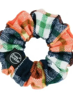 Nejlepší Volba INVISIBOBBLE SPRUNCHIE Fall in Love Channel the Flannel - Látková gumička do vlasů - barevná