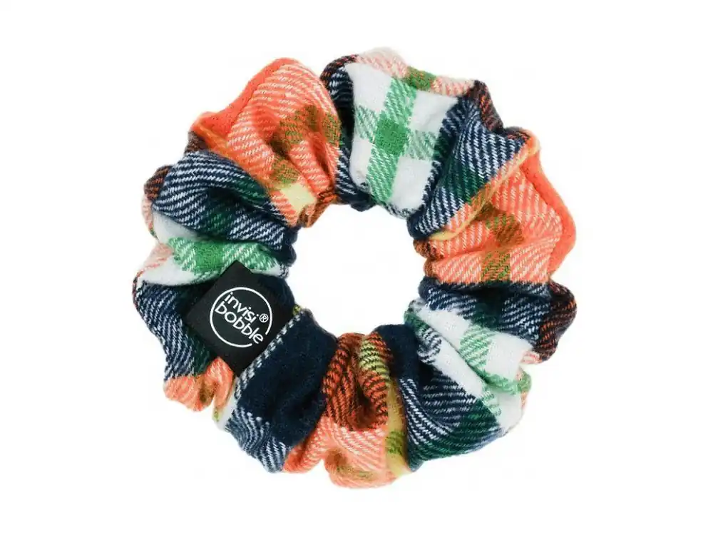 Nejlepší Volba INVISIBOBBLE SPRUNCHIE Fall in Love Channel the Flannel - Látková gumička do vlasů - barevná