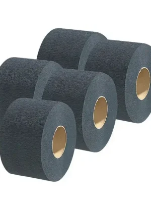 Sezónní Sleva BARBURYS Elastic Paper Collars - černý ochranný krepový límec kolem krku - 5ks