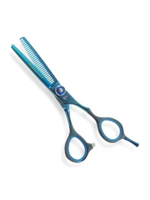 Nakupujte Hned AKASHI Japan XC-TM55 Blue 5,5' - Profesionální japonské efilační nůžky na vlasy - modré