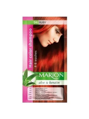 Koupit Online MARION Hair Color Shampoo 94 Ruby - barevný tónovací šampon 40ml - rubínově červená