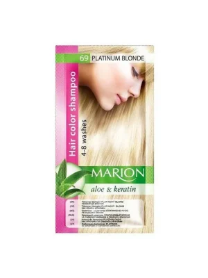 MARION Hair Color Shampoo 69 Platinum Blonde - barevný tónovací šampon 40ml - platinová blond Levný