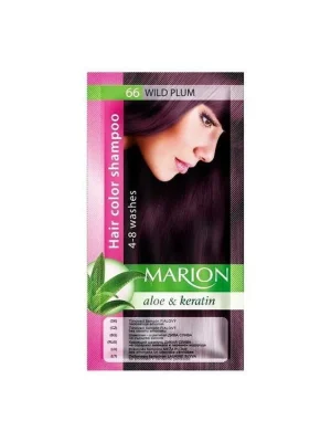 Výprodej MARION Hair Color Shampoo 66 Wild Plum - barevný tónovací šampon 40ml - divoká švestka