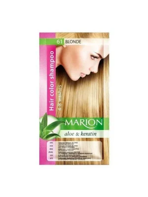 MARION Hair Color Shampoo 61 Blonde - barevný tónovací šampon 40ml - blond Nejprodávanější