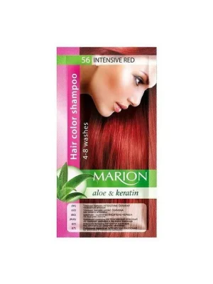 MARION Hair Color Shampoo 56 Intensive Red - barevný tónovací šampon 40ml - intenzivní červená Vysoce Kvalitní