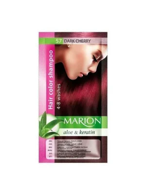 Omezená Nabídka MARION Hair Color Shampoo 57 Dark Cherry - barevný tónovací šampon 40ml - tmavá višeň