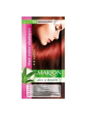 MARION Hair Color Shampoo 96 Mahogany - barevný tónovací šampon 40ml - mahagonová Tovární Cena