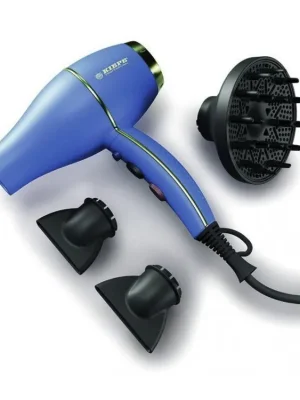 Nejlepší Cena KIEPE Professional Bloom Hairdryer MARINE BLU 2000W - profi fén na vlasy s difuzérem - modrý