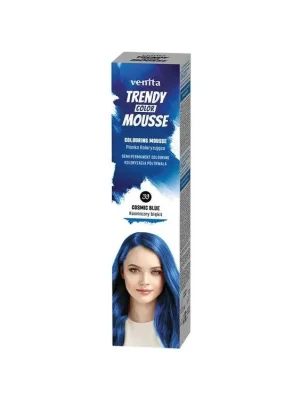 Dokud Zásoby Vydrží VENITA Trendy Color Mousse 39 COSMIC BLUE - barevné pěnové tužidlo 75ml - modré