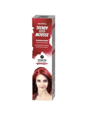 VENITA Trendy Color Mousse 31 VOLCANO FIRE - barevné pěnové tužidlo 75ml - červené Akční Nabídka
