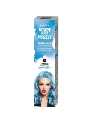 Nejlepší Volba VENITA Trendy Color Mousse 35 AZURE BLUE - barevné pěnové tužidlo 75ml - azurové