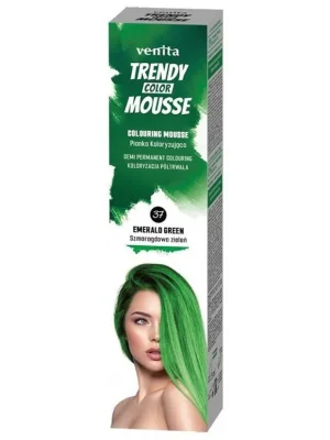 Zlevněný VENITA Trendy Color Mousse 37 EMERALD GREEN - barevné pěnové tužidlo 75ml - zelené