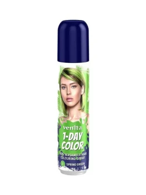 VENITA 1-DAY Colouring Spray 3 SPRING GREEN - barevný sprej na vlasy 50ml - zelený Výprodej