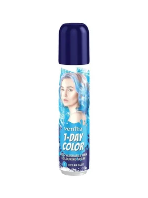 Nejlepší Cena VENITA 1-DAY Colouring Spray 2 OCEAN BLUE - barevný sprej na vlasy 50ml - světle modrý