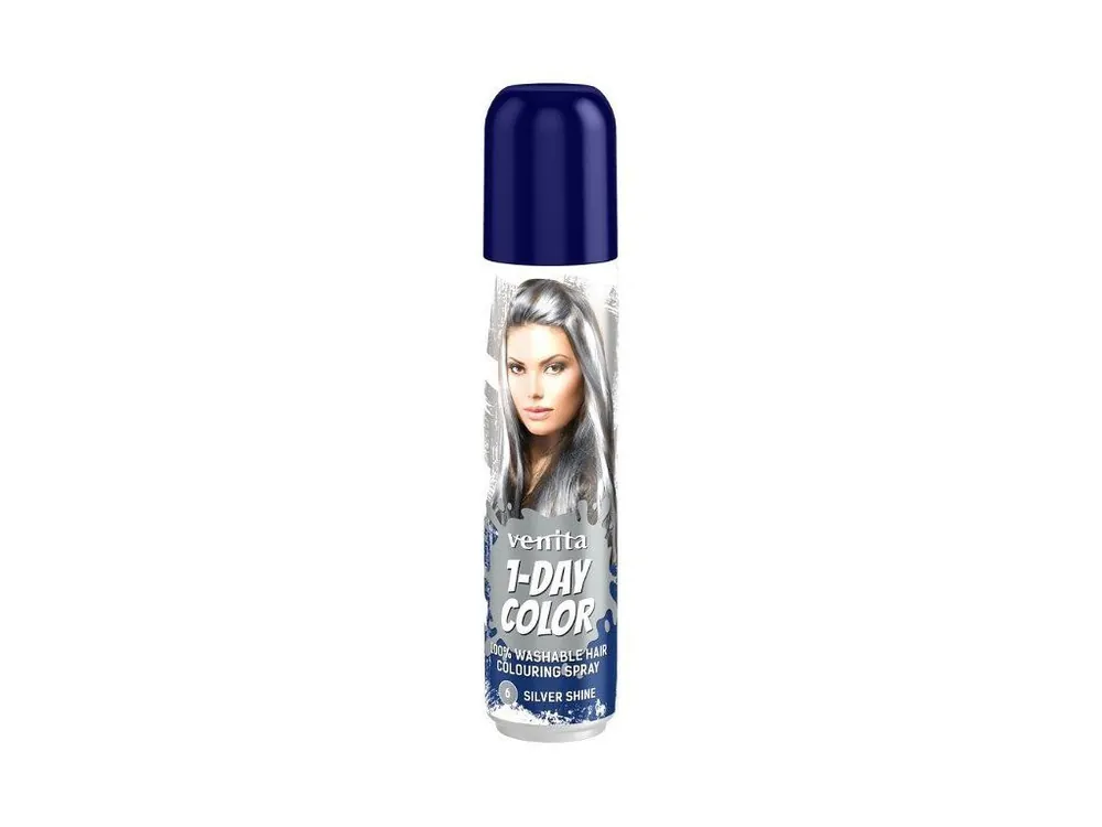 VENITA 1-DAY Colouring Spray 6 SILVER SHINE - barevný sprej na vlasy 50ml - stříbrný Tovární Cena